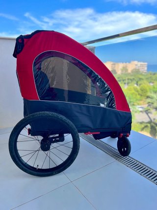 Remolque bici Homcom 2 plazas