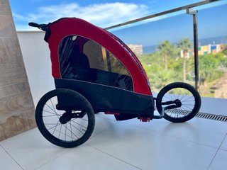 Remolque bici Homcom 2 plazas