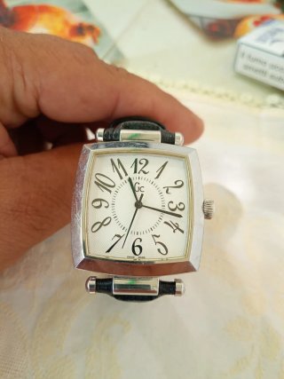 Orologio GC Quadrato Argento e Nero