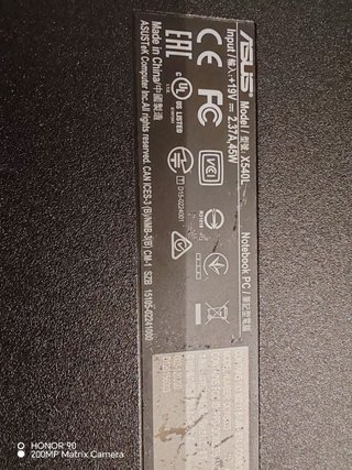 Portátil Asus X540L i3 Plata/Negro