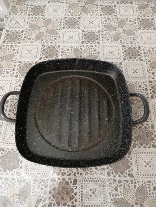 Sartén Grill Cuadrada Negra