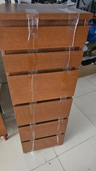 Cómoda Ikea Malm 6 cajones madera