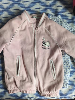 Chaqueta niña 134 cisnes rosa