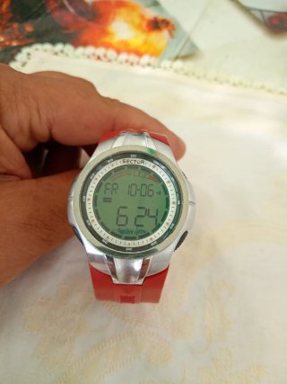 Orologio Sector Rosso/Argento