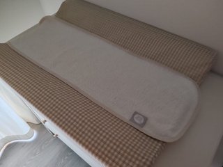 Cambiador bebé cuadros vichy