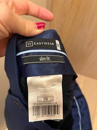Traje completo azul El Corte Inglés Joven Talla M