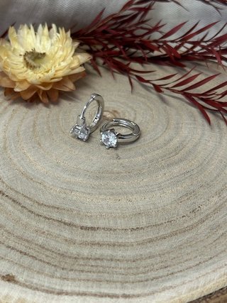 Pendientes Aro Mini Circonita