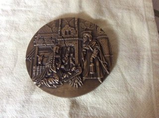 Medalla Feliz Navidad 2000 y 2001 (Metopa) 26€ udu