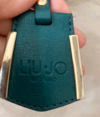Borsa Liu Jo verde con dettagli oro