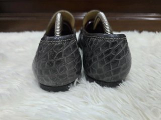 Mocassini Dolce&Gabbana grigi coccodrillo