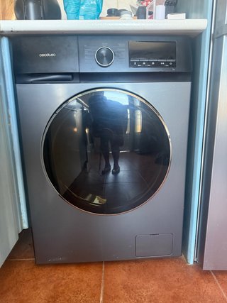 Lavadora Cecotec 9 kg Negra/Antracita