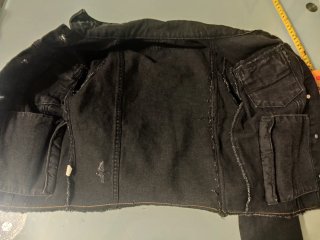 Giacca di jeans nera GIRL VIVI taglia M