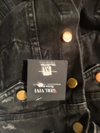 Giacca di jeans nera GIRL VIVI taglia M