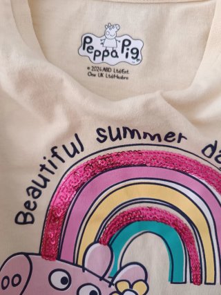 Camiseta Peppa Pig Arcoíris