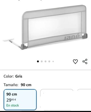 Barrera Cama Jané Abatible 90cm Extra Alta