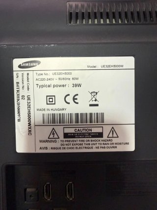 TV Samsung 32 negra
