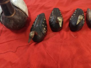 Lote de 6 patos decorativos antiguos