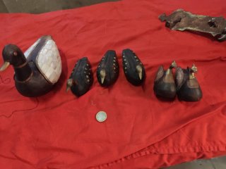 Lote de 6 patos decorativos antiguos