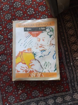 Libro Antiguo Literatura Española 3º Bachillerato