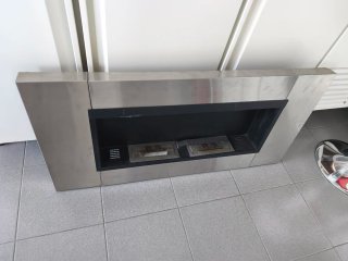 Chimenea de bioetanol metálica