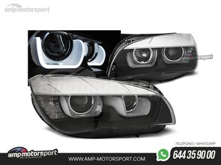 FAROS DELANTEROS OJOS DE ANGEL LED U PARA BMW X1 E84