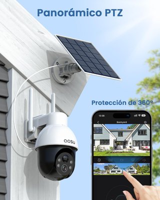 Cámara de vigilancia WiFi para exteriores Aosu 3K