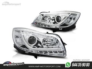 FAROS DELANTEROS LUZ DIURNA LED REAL + TUBE LIGHT PARA OPEL INSIGNIA
