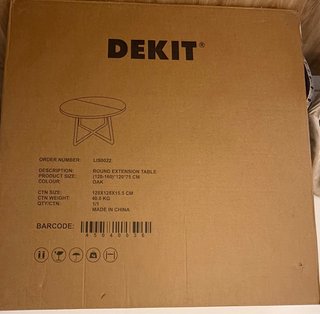 Mesa comedor redonda extensible