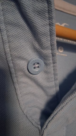 Polo Hollister Azul Celeste Hombre