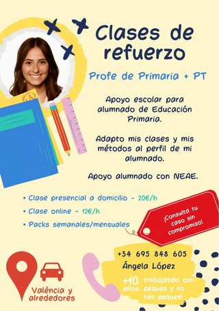 Clases de refuerzo / Clases particulares
