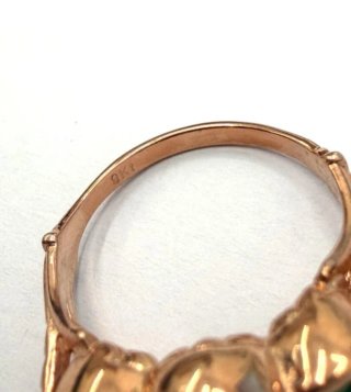 Anillo Oro 9k y Plata con Espinelas Verdes