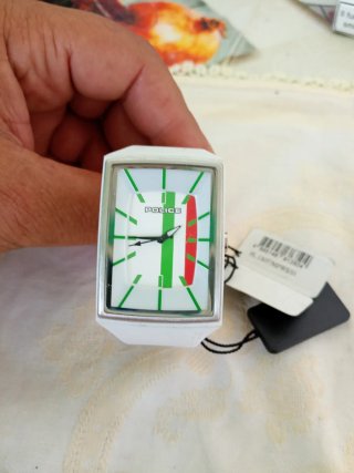 Orologio Police Rettangolare Bianco