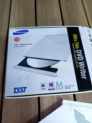 Grabadora Samsung DVD-RW SE-208GB/RSWDE Blanco