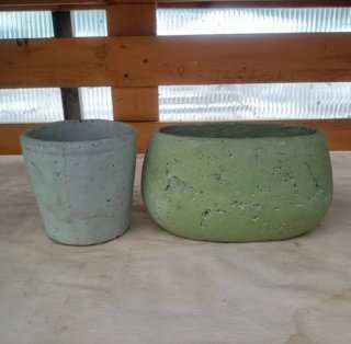 Set 2 Vasi Cemento Vintage
