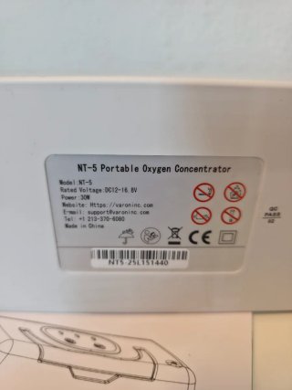 Concentrador de oxigeno portátil cntinuo VARON VL2