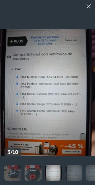 Servofreno Fiat Punto/Doblò/Multipla
