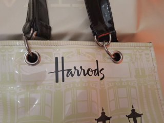 Bolso de mano Harrods beige