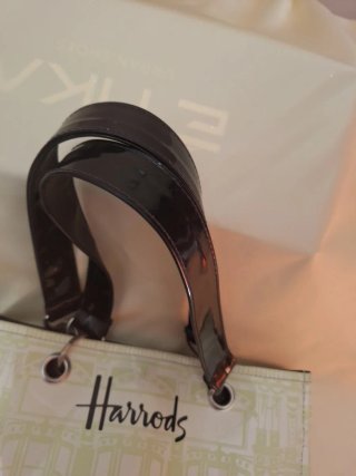 Bolso de mano Harrods beige