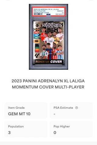 PSA 10 Momentum Cover Adrenalyn XL 2023 24