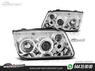FAROS DELANTEROS OJOS DE ANGEL PARA VOLKSWAGEN BORA