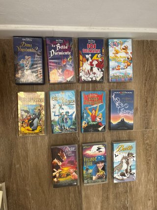 Lote 11 Películas VHS Infantiles Disney y más