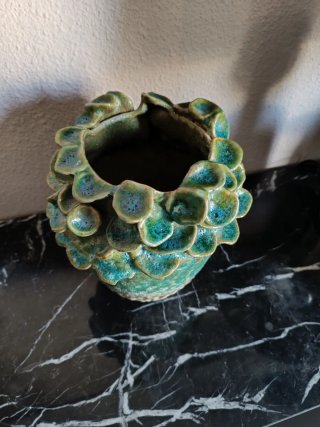 2 Jarrones Cerámica Decorativos
