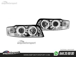 FAROS DELANTEROS OJOS DE ANGEL PARA AUDI A4 B6