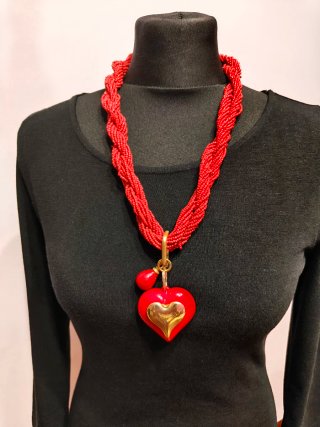 Collar múltiple Rocalla regulable+Corazón Doble