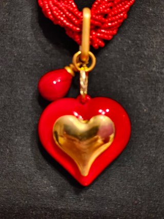Collar múltiple Rocalla regulable+Corazón Doble