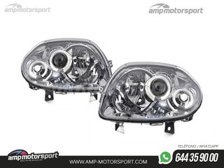 FAROS DELANTEROS OJOS DE ANGEL PARA RENAULT CLIO