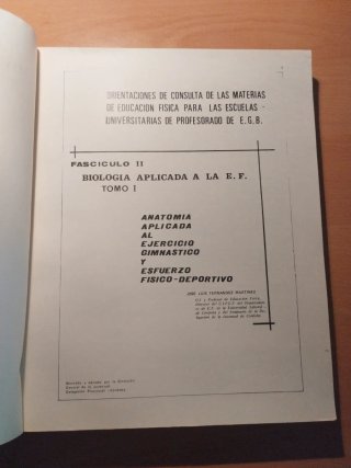 Anatomía aplicada a la educación física