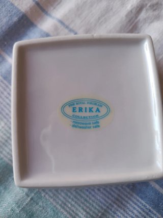 Vajilla Porcelana Blanca Cuadrada