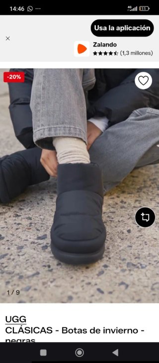 Botas UGG Classic Maxi Mini Negro