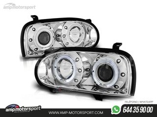 FAROS DELANTEROS OJOS DE ANGEL PARA VOLKSWAGEN GOLF MK3